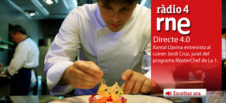 Imagen Directe 4.0 - Entrevista Jordi Cruz, jurat del programa Masterchef. Actualitat 4.0. Concurs