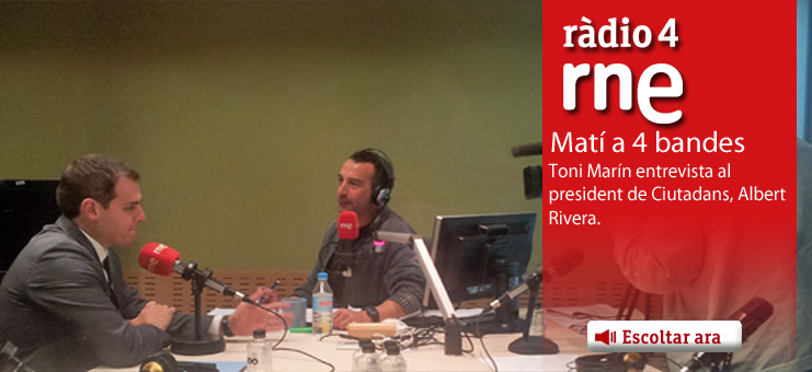 Imagen Mat&iacute; a 4 Bandes - 2a part de la tert&uacute;lia. Entrevista al president de Ciutadans, Albert Rivera