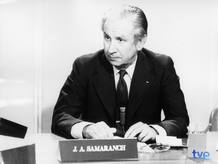 Juan Antonio Samaranch, durant l'emissió del programa 'Vostè pregunta' Juan Antonio Samaranch, durant l'emissió del programa 'Vostè pregunta'