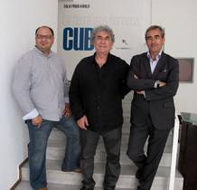 Juan Carlos Moya, Ángle Marcos y José María Díaz-Maroto, tras la entrevista de RTVE.es Juan Carlos Moya, Ángle Marcos y José María Díaz-Maroto, tras la entrevista de RTVE.es