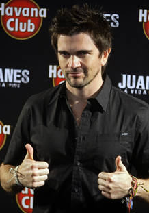 Juanes durante la presentaci&oacute;n en Madrid de su gira 'La vida Tour'