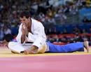 El judoca espa&ntilde;ol Daniel Garc&iacute;a Gonz&aacute;lez se enfrenta al paraguayo Abraham Acevedo en un combate de la ronda eliminatoria de judo en la categor&iacute;a masculina de -66 kilos.