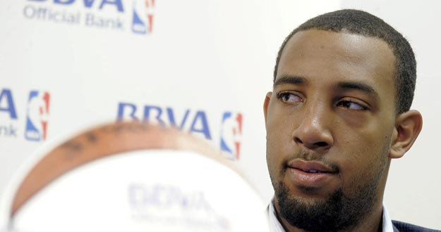 El jugador de la NBA Derrick Williams, de los Minnesota Timberwolves, durante la presentaci&oacute;n del Tour NBA BBVA.