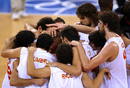Los jugadores de la selecci&oacute;n espa&ntilde;ola de baloncesto ganan la medalla de plata de los Juegos Ol&iacute;mpicos