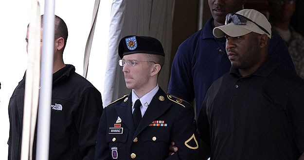 Una imagen del pasado 21 de agosto muestra al soldado Bradley Manning a su salida de los juzgados.