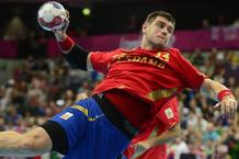 Julen Aguinagalde en un momento del partido disputado contra Corea del Sur en Londres 2012