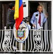 JULIAN ASSANGE HABLA P&Uacute;BLICAMENTE DESDE LA EMBAJADA DE ECUADOR EN LONDRES