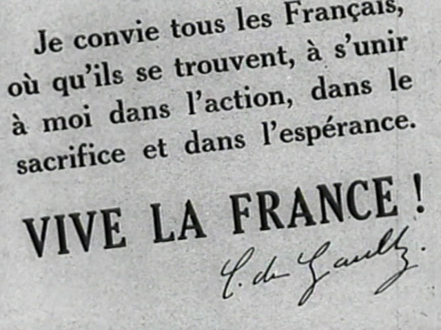 Un 18 de junio de 1940, el general De Gaulle hac�a un llamamiento contra la ocupaci�n nazi
