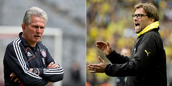 Jupp Heynckes y Jurgen Klopp protagonizar&aacute;n el duelo en los banquillos durante la final.