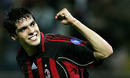 Kak&aacute; celebrando un gol con su ex equipo, el Mil&aacute;n.