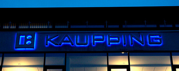 Kaupthing, la principal entidad bancaria de Islandia, en Reykjavik, Islandia