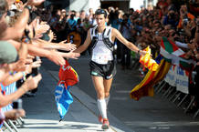 Kilian Jornet, vencedor del Ultra Trail del Mont Blanc. Kilian Jornet, vencedor del Ultra Trail del Mont Blanc.