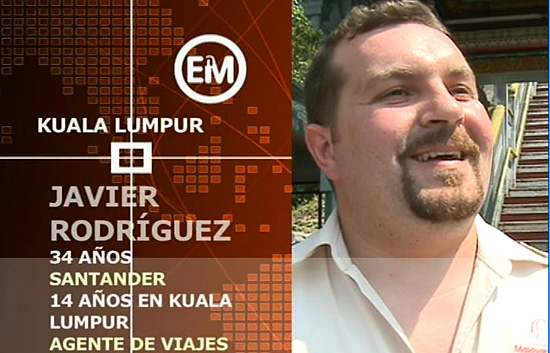 Espa&ntilde;oles en el mundo - Kuala Lumpur - Javier