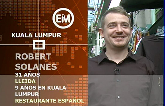 Espa&ntilde;oles en el mundo - Kuala Lumpur - Robert