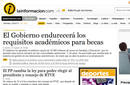 Portada de La Infomraci&oacute;n sobre el cambio en la elecci&oacute;n del presiente de RTVE anunciado por el Gobierno.