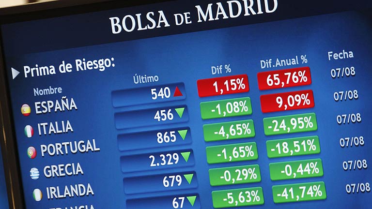 La bolsa encadena una nueva jornada de subidas y la presi&oacute;n sobre la deuda espa&ntilde;ola sube