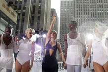 Lady Gaga da un concierto en Nueva York