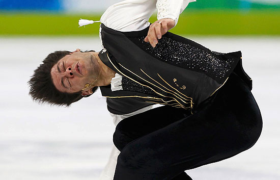 Programa del suizo Lambiel, cuarto puesto.