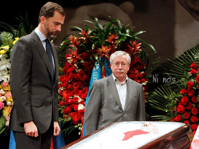 El Pr&iacute;ncipe de Asturias lamenta la p&eacute;rdida de Marcelino Camacho