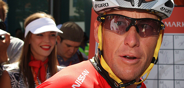 El ciclista estadounidense Lance Armstrong, del equipo Team Radio Shack, en Adelaida (Australia).