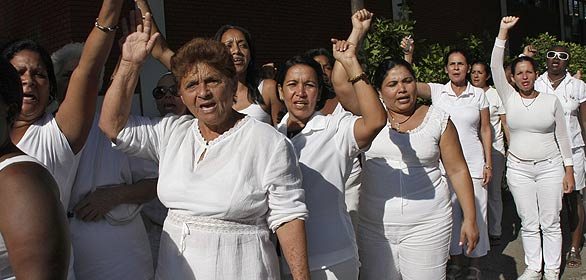 Las Damas de Blanco se manifiestan en La Habana