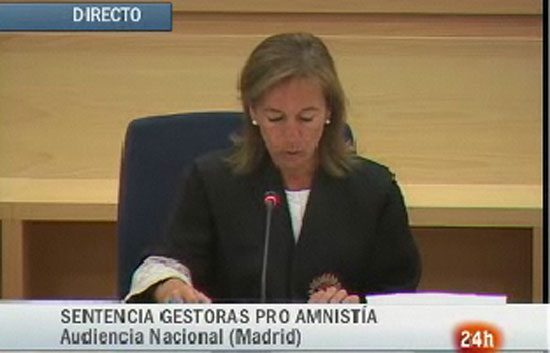 Lectura de la sentencia de Gestoras