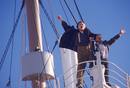 Leonardo DiCaprio (Jack Dawson) en la escena en que gritaba: 