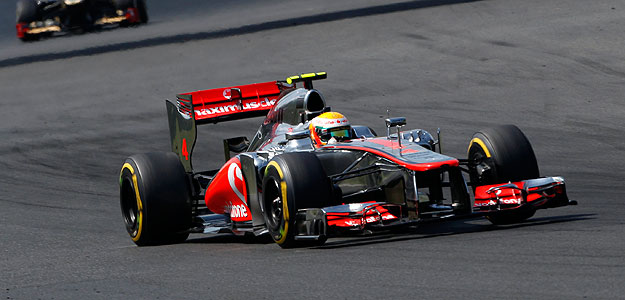 Lewis Hamilton durante el Gran Premio de Hungr&iacute;a
