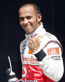 Lewis Hamilton, piloto de McLaren-Mercedes. Lewis Hamilton, piloto de McLaren-Mercedes.