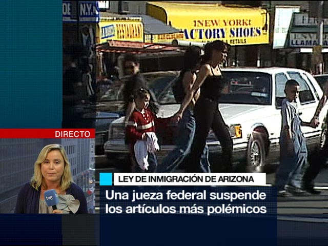 La ley de inmigraci�n de Arizona no entrar� en vigor en su totalidad