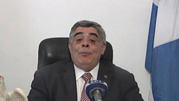 El l&iacute;der del partido neonazi griego Amanecer Dorado, Nikolaos Michaloliakos