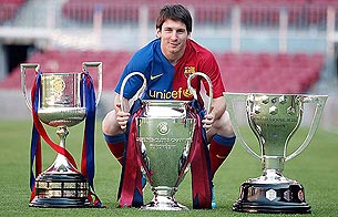 Ver v&iacute;deo  'Lionel Messi, flamante Bal&oacute;n de Oro 2009'