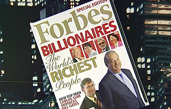 Forbes publica la lista anual de mil millonarios