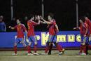 Los jugadores de Espa&ntilde;a celebran el tercer gol en Lituania.