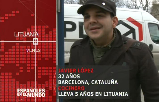 Espa&ntilde;oles en el mundo - Lituania - Javier