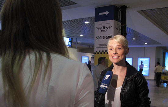 Eurovisi&oacute;n 2009 - Soraya llega a Mosc&uacute;