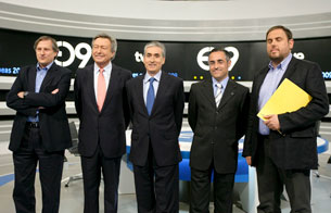 Ver v&iacute;deo  'Llegan los candidatos que van a participar en el debate a los Estudios Bu&ntilde;uel de TVE'