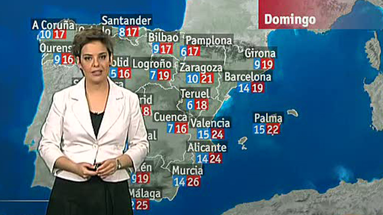 Lluvias en Catalu&ntilde;a, Baleares y Galicia y cielo nuboso en el resto