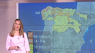 Ver v&iacute;deo  'Lluvias en el noroeste peninsular y viento en el Cant&aacute;brico y Pirineos'