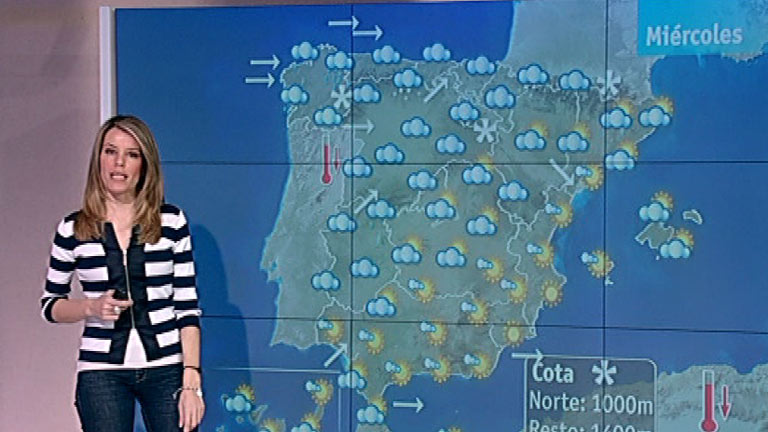 Lluvias en el noroeste y viento moderado a fuerte en Canarias y Albor&aacute;n