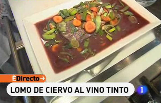 Espa&ntilde;a Directo - Lomo de ciervo al vino tinto