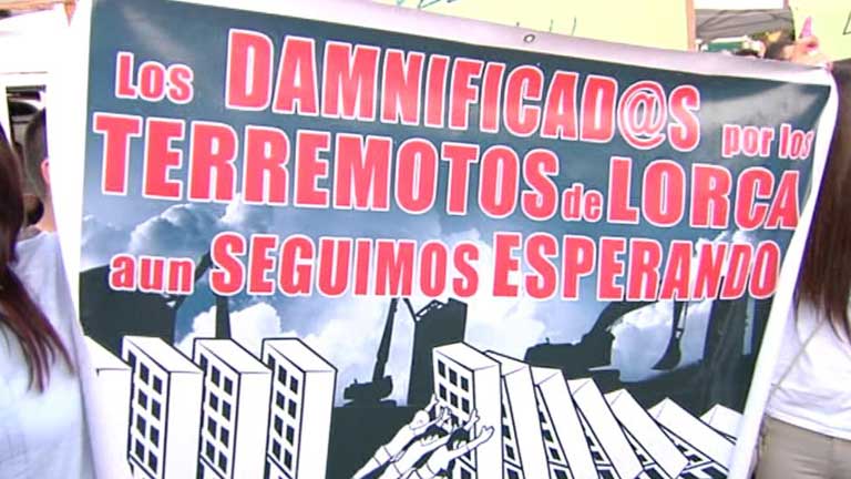 Lorca recuerda el terremoto un a&ntilde;o despu&eacute;s y pide ser reconstruida