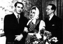 Lorca junto con Margarita Xirgu y Cipriano Rivas Cherif