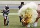 Lorenzo celebra su victoria en Montmel&oacute;