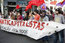 LOS ESTUDIANTES CONTRARIOS A BOLONIA SE MANIFIESTAN EN VÍSPERAS DE REUNIÓN UE LOS ESTUDIANTES CONTRARIOS A BOLONIA SE MANIFIESTAN EN VÍSPERAS DE REUNIÓN UE