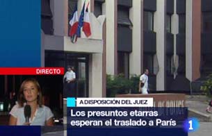 Ver v&iacute;deo  'Los etarras detenidos en Francia esperan a pasar a disposici&oacute;n del juez'