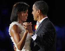Los Obama en su primer baile tras el juramento