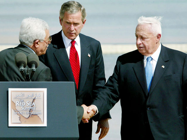 Los primeros ministros de Israel y Palestina se re�nen en Jordania (2003)