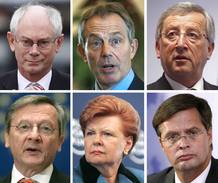 Los rostros de los candidatos que m&aacute;s han sonado en los &uacute;ltimos d&iacute;as para ser el primer Presidente estable la UE.