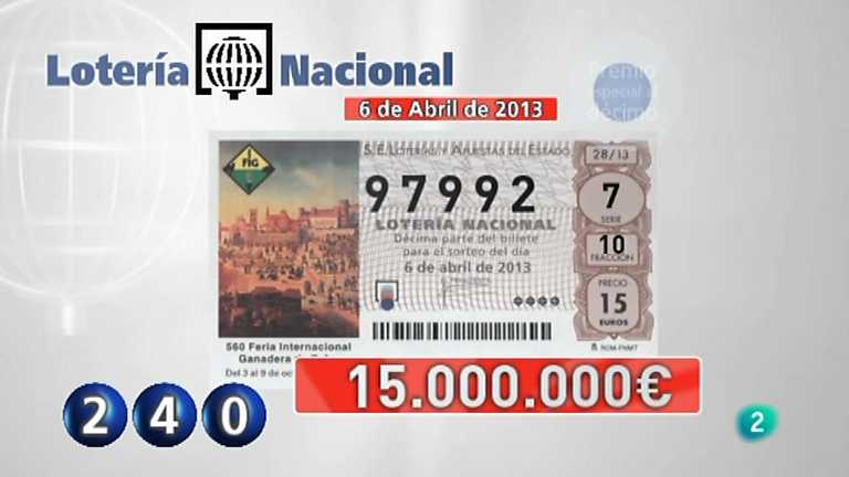 Loter&iacute;a viajera - 06/04/13